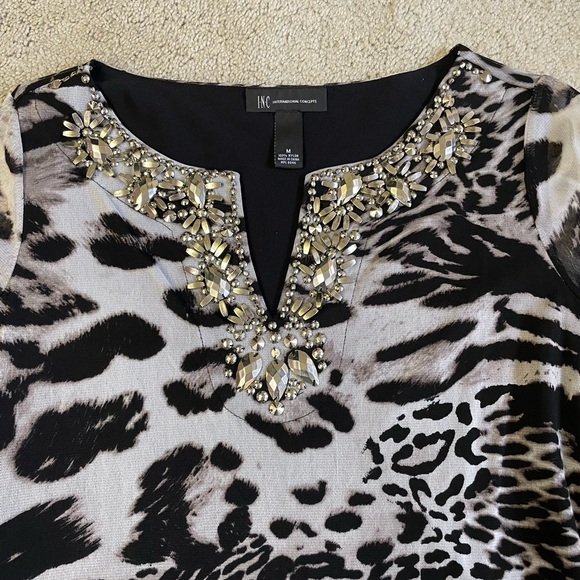 INC Zebra Print Tunic - Picture 3 of 10